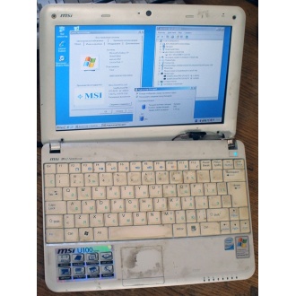 Нетбук MSI Wind U100 (Intel Atom N270 1.66Ghz /1024Mb DDR2 /120Gb /10" 1024x600) - Кашира