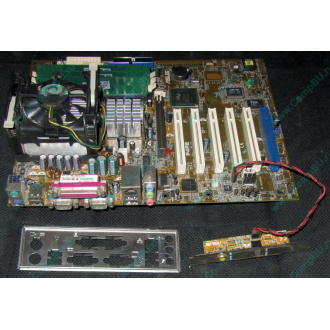 Материнская плата Asus P4PE (FireWire) с процессором Intel Pentium-4 2.4GHz s.478 и памятью 768Mb DDR1 Б/У (Кашира)